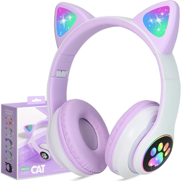 Audífonos con orejitas de gato MT