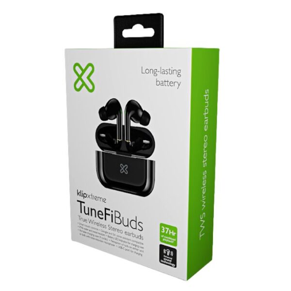 KLIP XTREME AUDÍFONOS INALAMBRICOS ANC SMART TOUCH IPX3 BLUETOOTH V5.3 NEGRO NZ